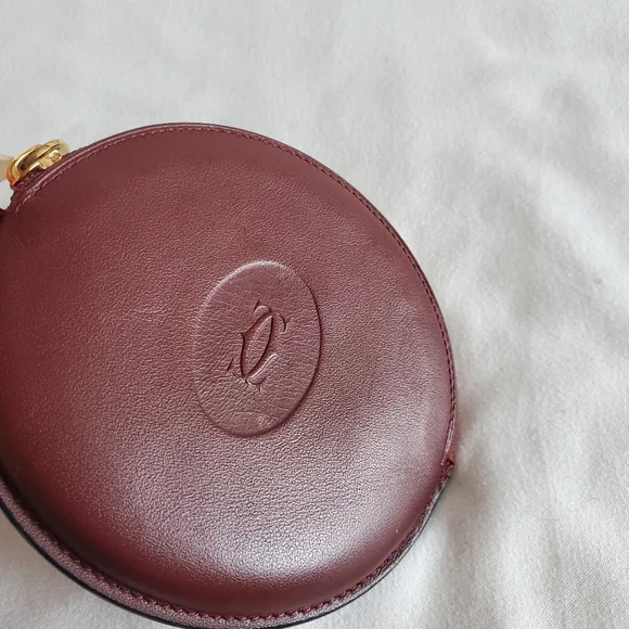 Cartier leather round coin case holder - Picture 8 of 9